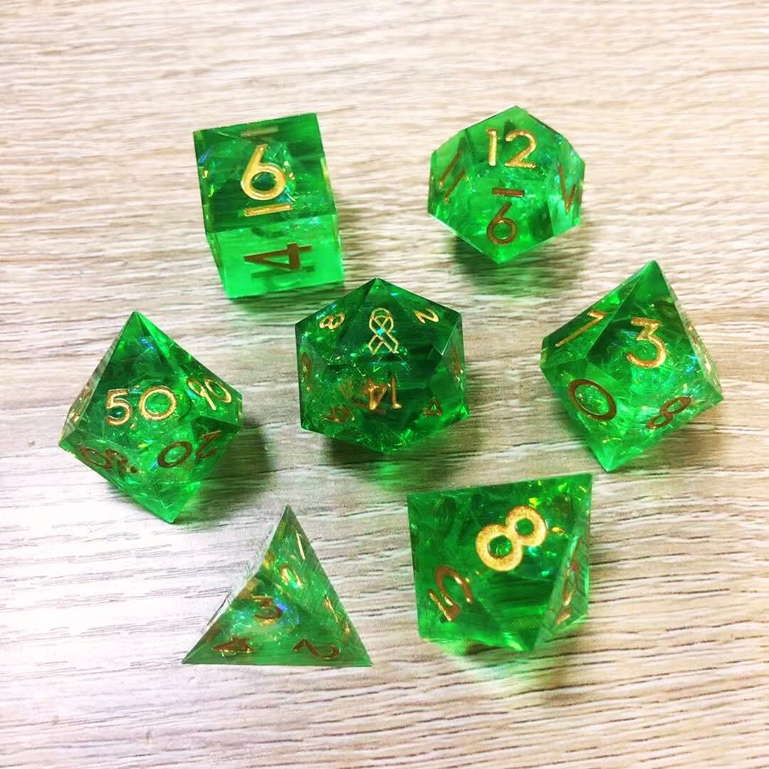 Take This X Modern Artifice 7-Piece Sharp Edge Resin Dice Set