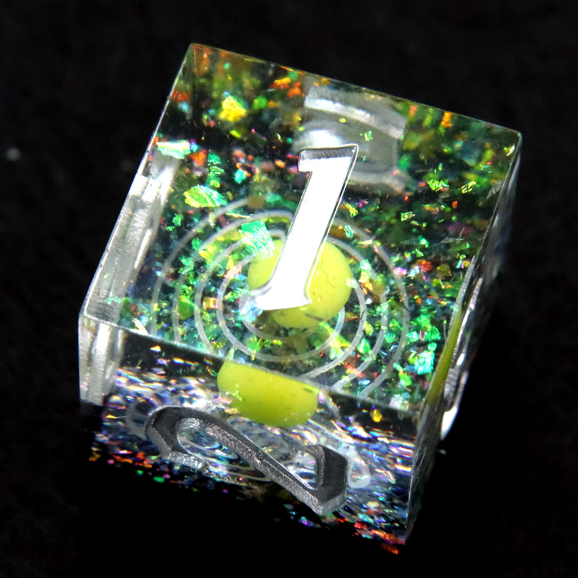 Solar Orrery Sharp Edged Resin Dice Set