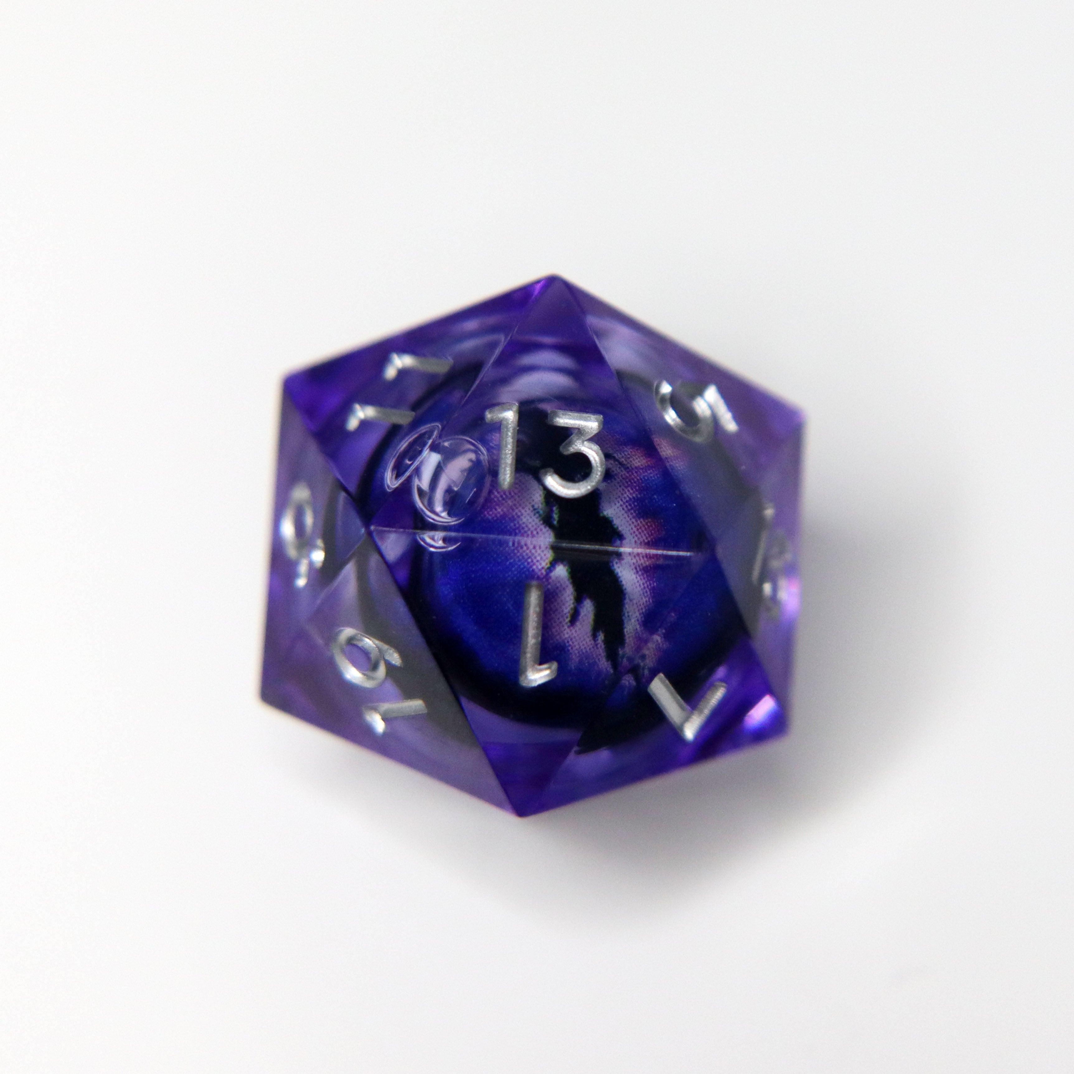 Eye of the Adamantine Dragon 7-Piece Liquid Core RPG Dice Set