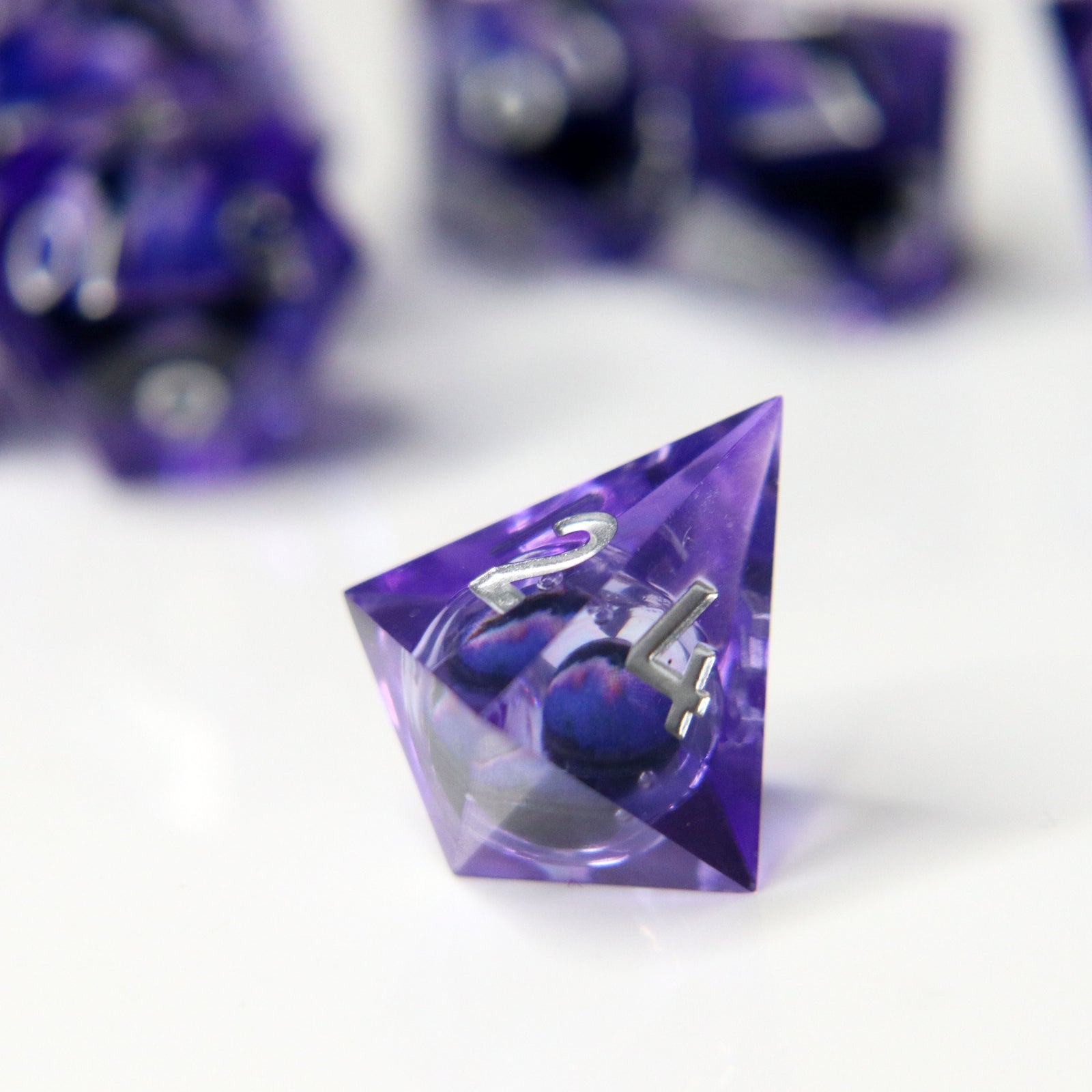 Eye of the Adamantine Dragon 7-Piece Liquid Core RPG Dice Set