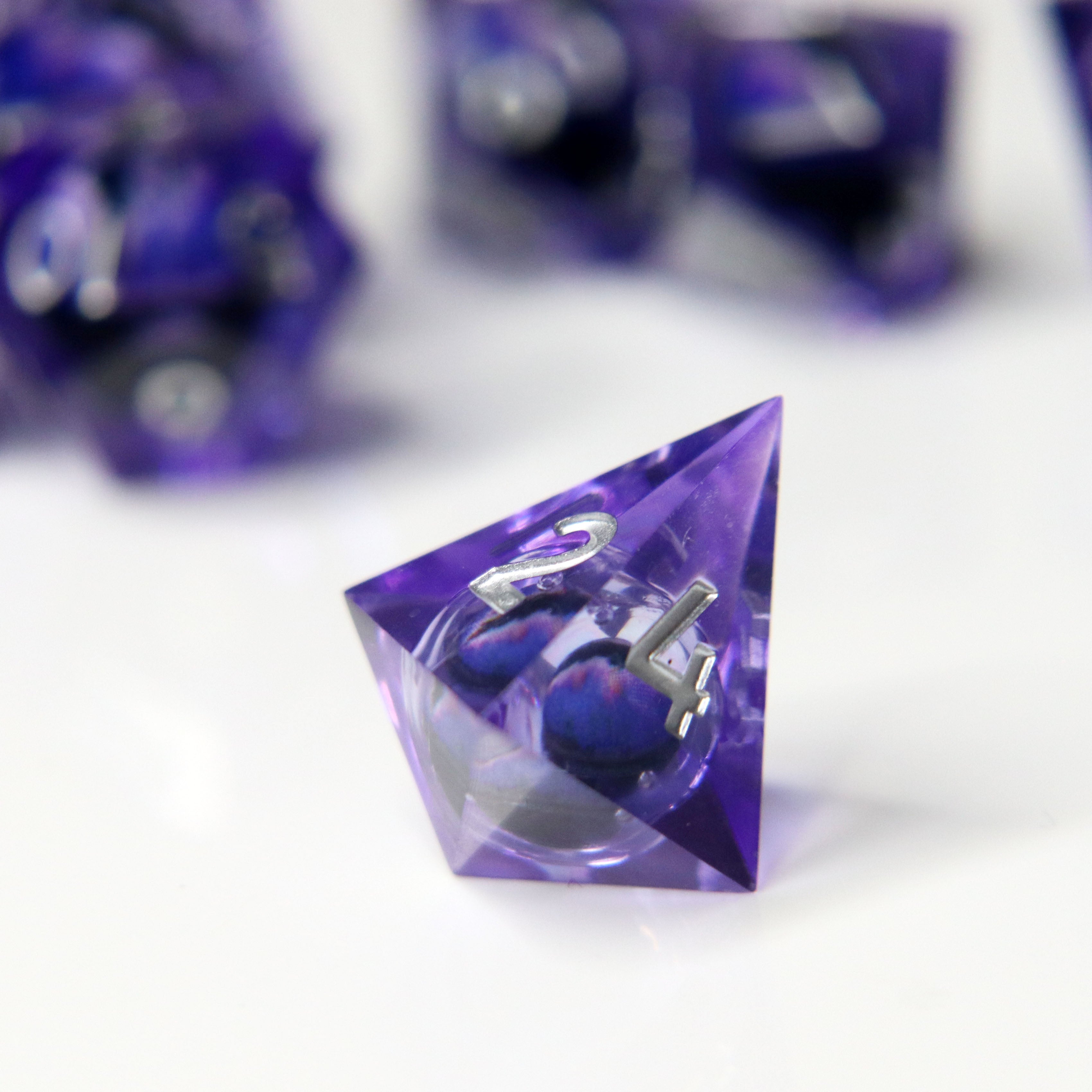 Eye of the Adamantine Dragon 7-Piece Liquid Core RPG Dice Set
