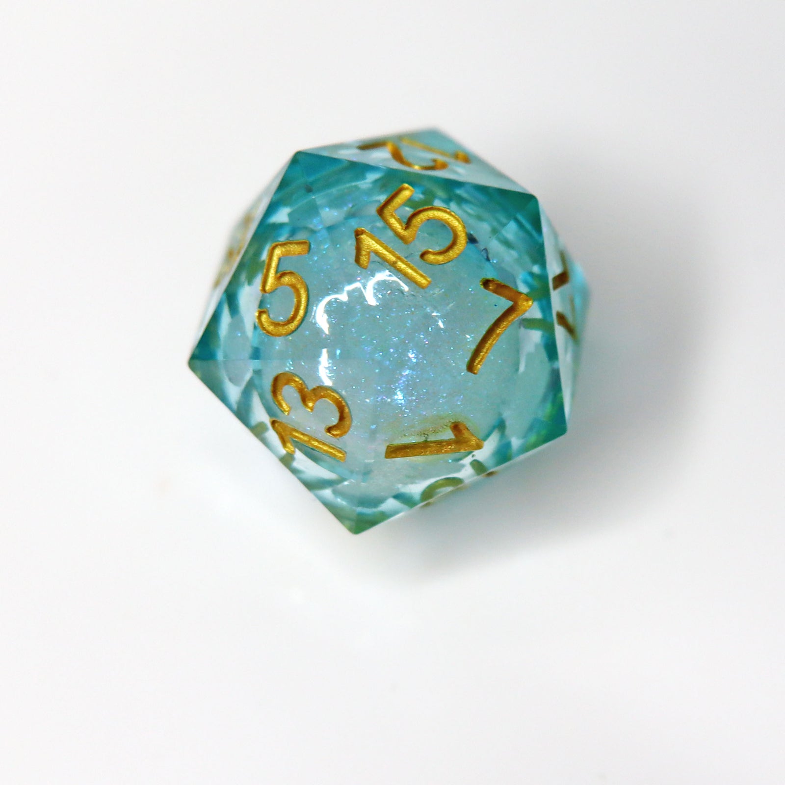 Fresh Water 7-Piece Liquid Core Dice Set