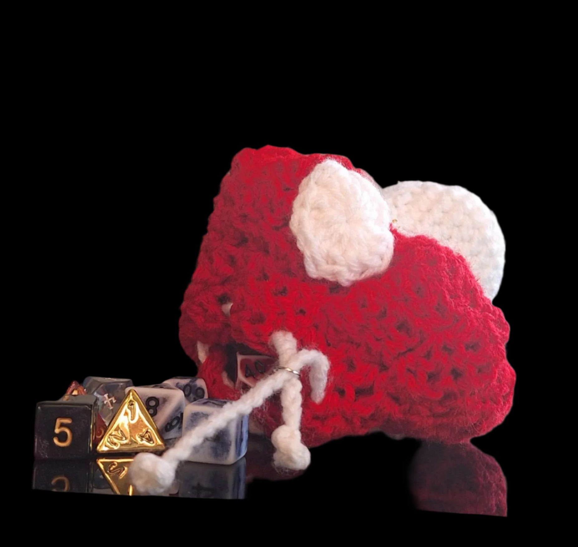 Chubby Mushroom Dice Bag | Crochet