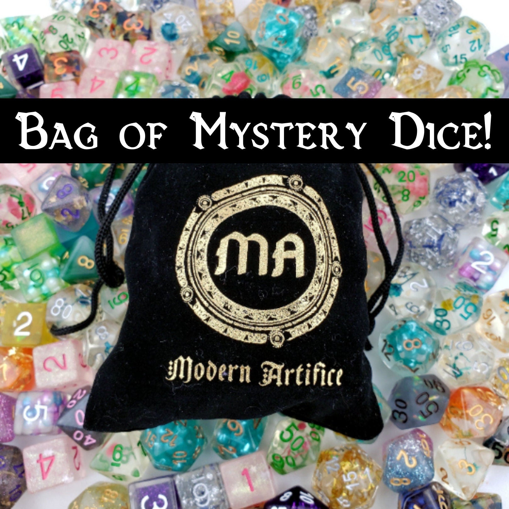 Bag of Mystery Dice! RPG Dice | Polyhedral Dice Set | Dungeons & Dragons | DnD Dice | Random Dice
