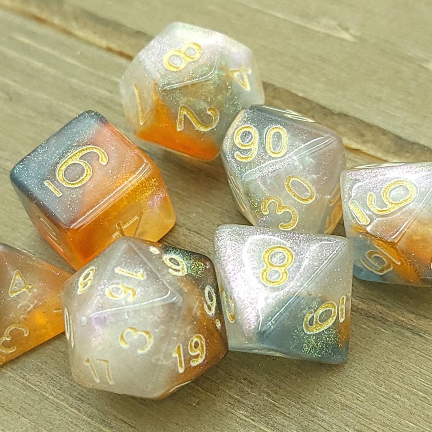 Desert Kiss | RPG Dice Set| RPG Dice | Polyhedral Dice Set | Dungeons and Dragons | DnD Dice Set | Gaming Dice Set