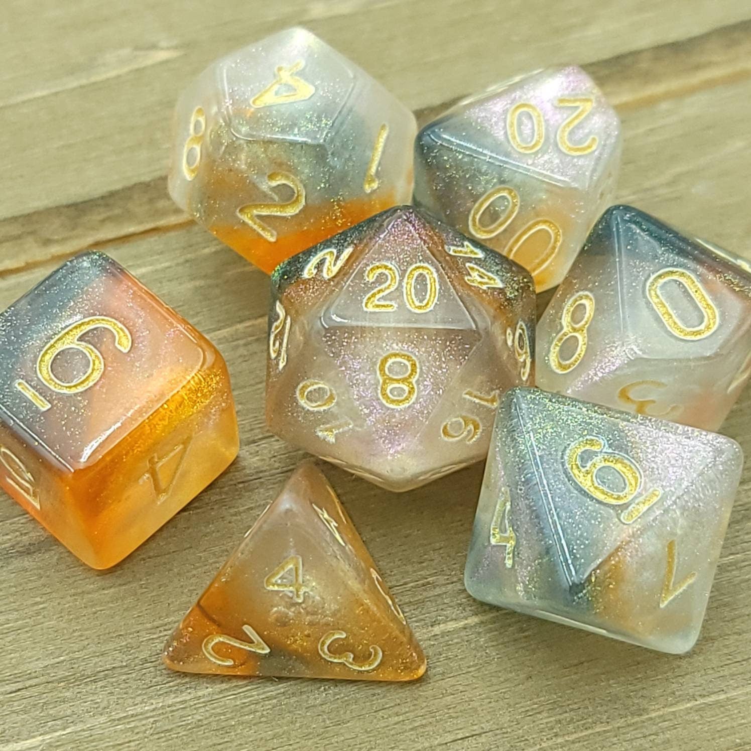 Desert Kiss | RPG Dice Set| RPG Dice | Polyhedral Dice Set | Dungeons and Dragons | DnD Dice Set | Gaming Dice Set