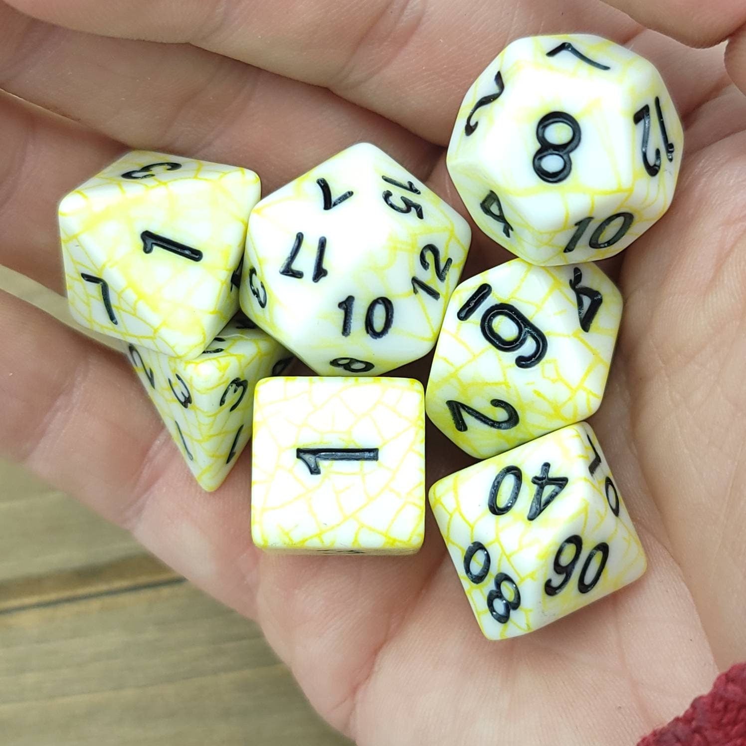 Broken Dreams | RPG Dice Set| RPG Dice | Polyhedral Dice Set | Dungeons and Dragons | DnD Dice Set | Gaming Dice Set