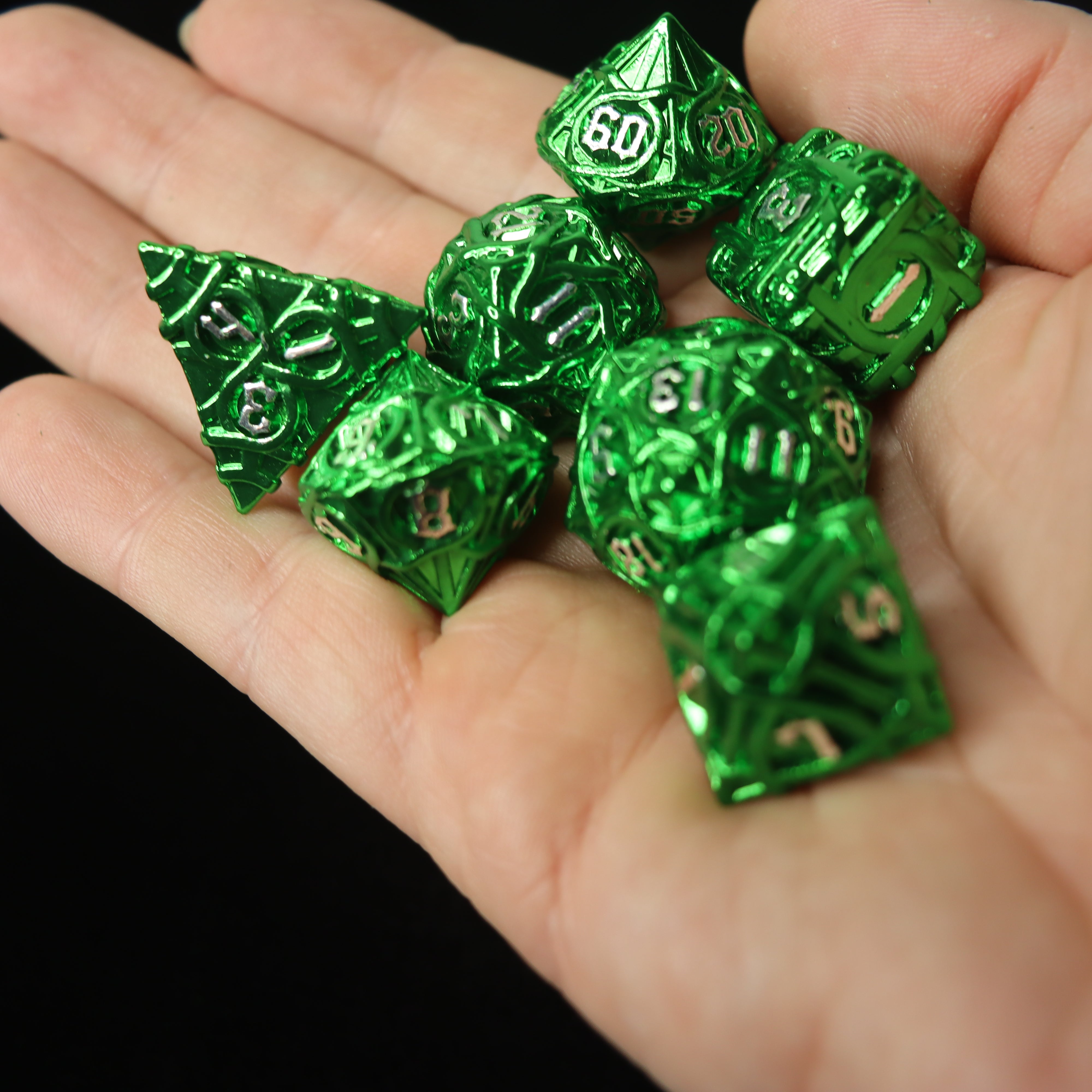 Metal Mazes : Emerald Metal Dice