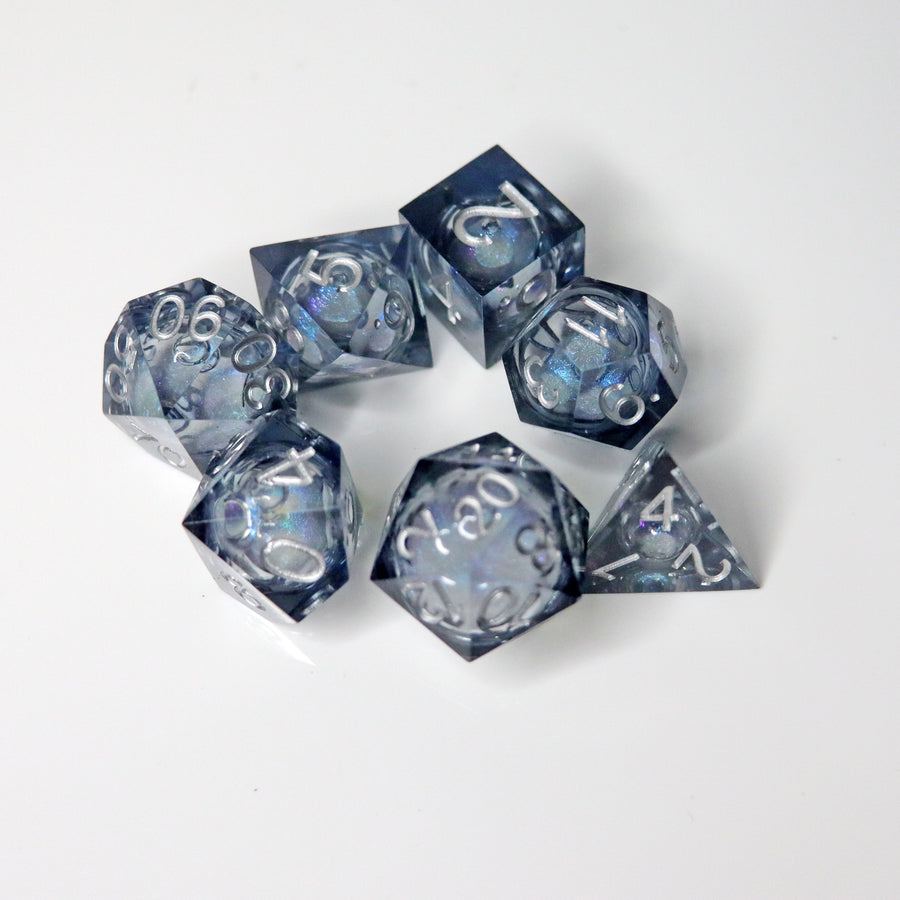 Rogue's Poison 7-Piece Liquid Core Dice Set