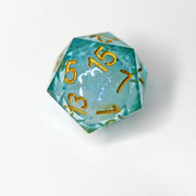 Fresh Water 7-Piece Liquid Core Dice Set