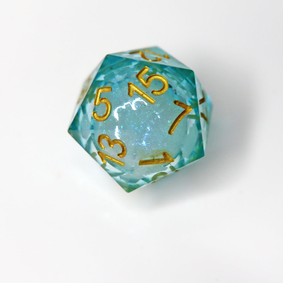 Fresh Water 7-Piece Liquid Core Dice Set