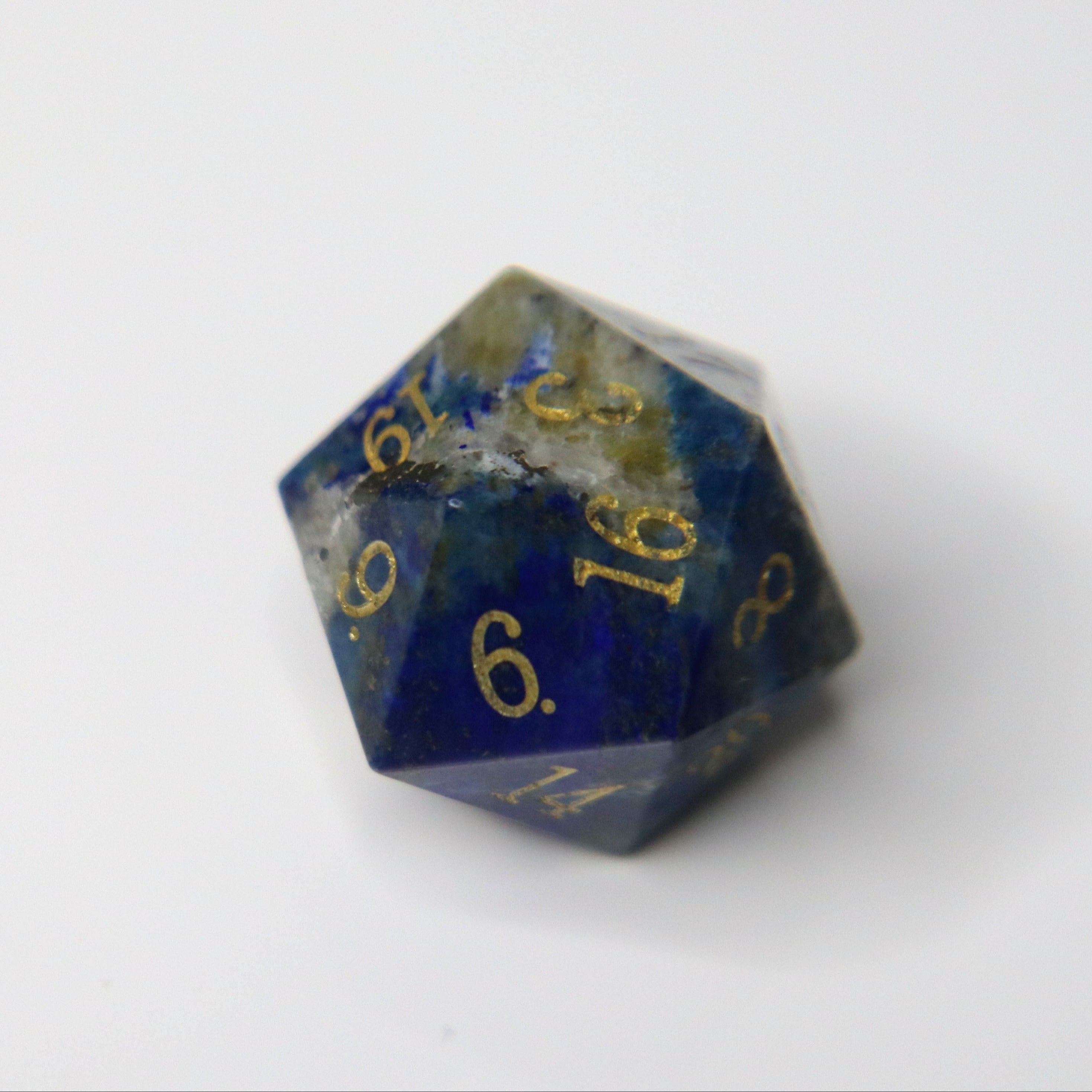 Lapis Lazuli 7-Piece Gemstone Dice Set