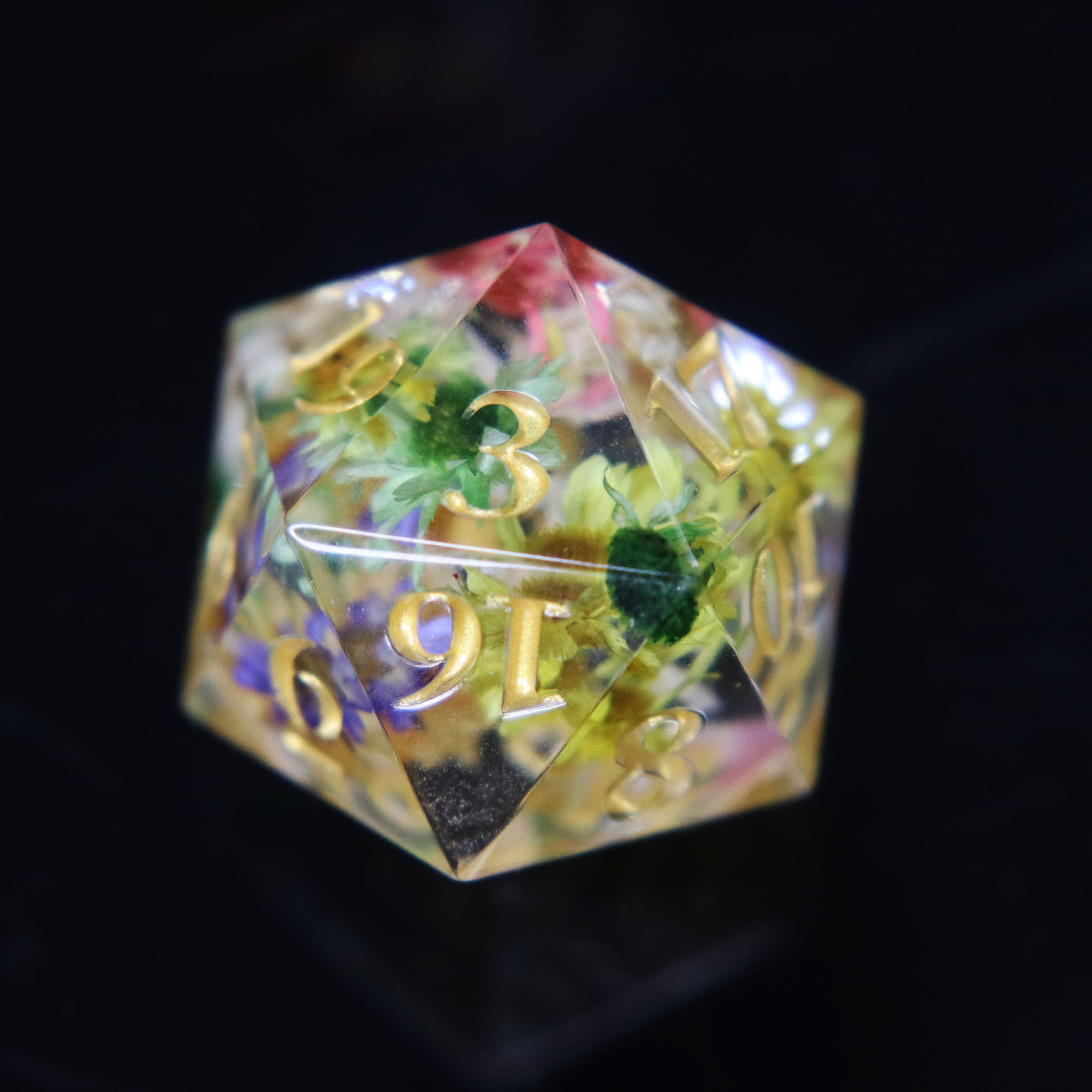 Wild Grotwth Sharp Edge Resin RPG Dice Set