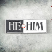 He/Him Pin