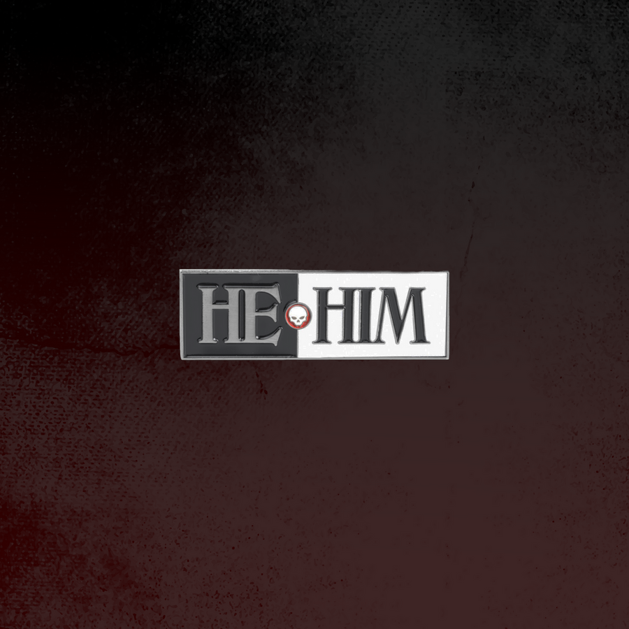 He/Him Pin