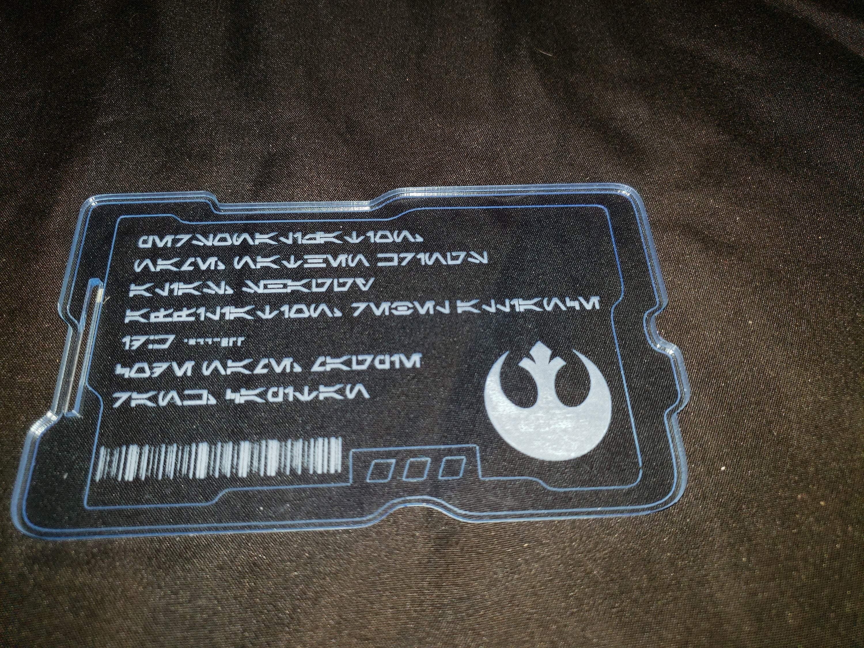 Star Wars Custom ID Card Galaxy&#39;s Edge Cosplay Prop