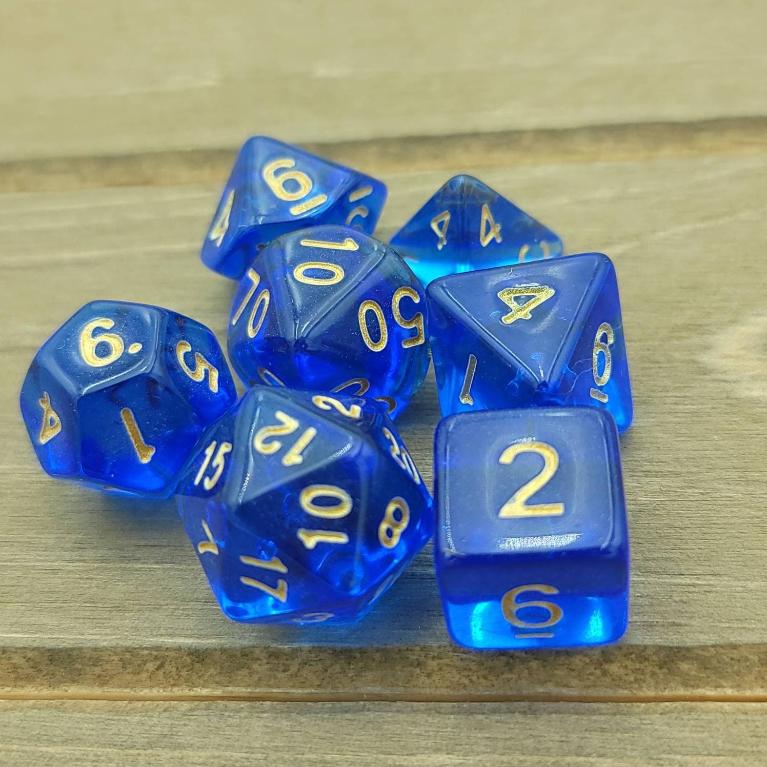 Wizards Sapphire | RPG Dice Set| RPG Dice | Polyhedral Dice Set | Dungeons and Dragons | DnD Dice Set | Gaming Dice Set