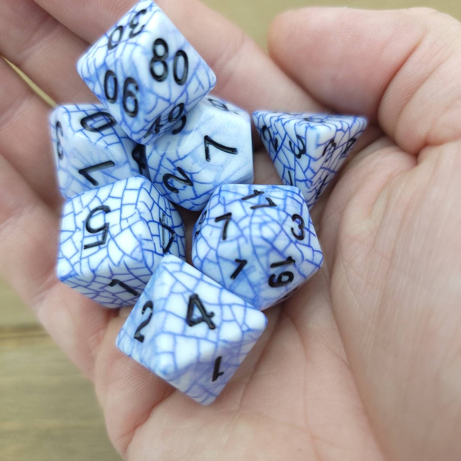 Broken Vows | RPG Dice Set| RPG Dice | Polyhedral Dice Set | Dungeons and Dragons | DnD Dice Set | Gaming Dice Set