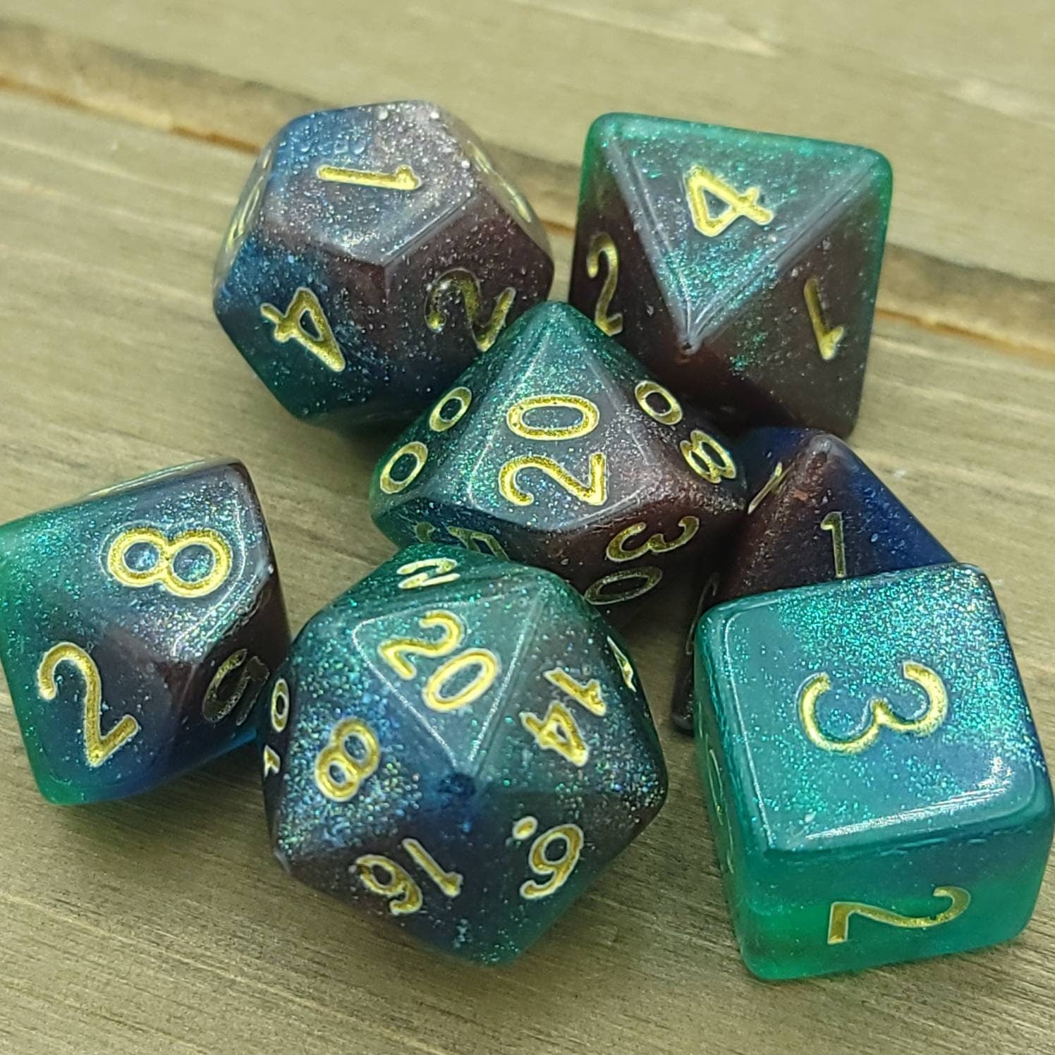 Druidcraft | RPG Dice Set| RPG Dice | Polyhedral Dice Set | Dungeons and Dragons | DnD Dice Set | Gaming Dice Set